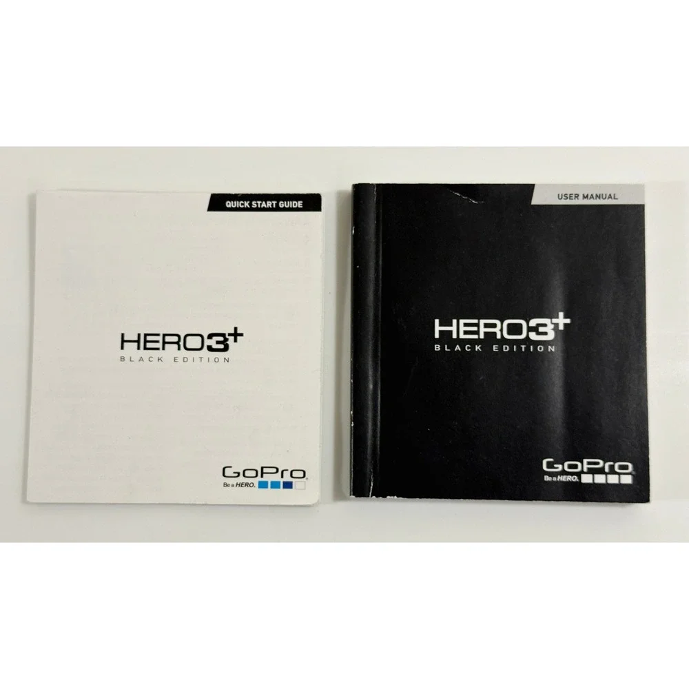 GoPro HERO3+ Black Edition Action Camera Bundle Silver With LCD BacPac & SD Card